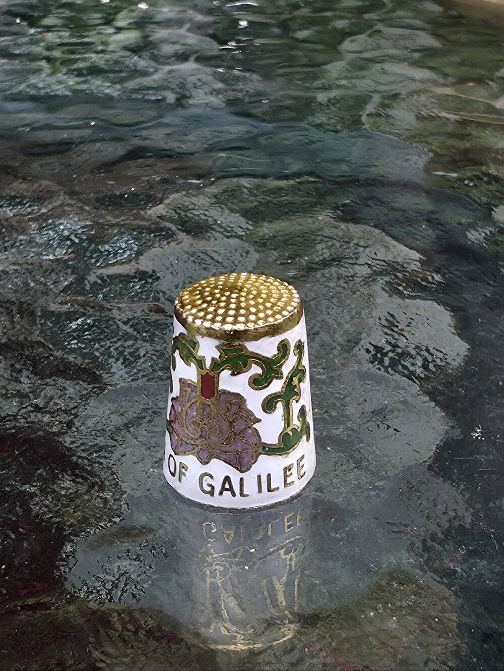 Vintage Sea Of Galilee Thimble